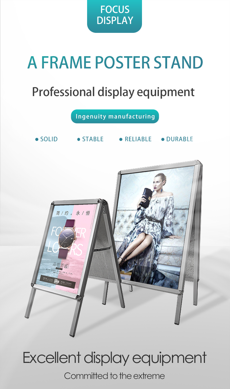 Outdoor high quality menu display stand a frame advertising boards
